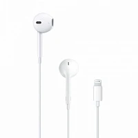 Наушники Apple <EarPods>, вкладыши (20-20000 Гц, 109дБ) Lightning коннектор